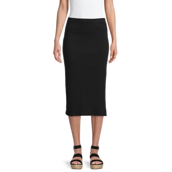 Time and Tru Women's Knit Midi Skirt - Picture 7 of 10